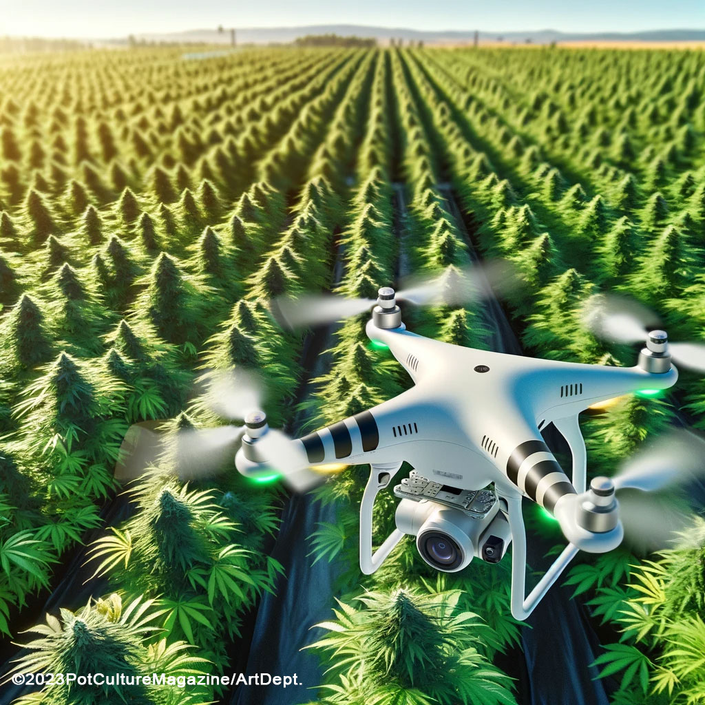 High Above the Fields: Drones Revolutionizing Security in Cannabis Farming